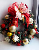 Венок из пихты нобилис "Рождественский" №1