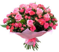 Букет "Розовый закат"