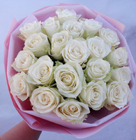 Букет из роз "Белоснежка"