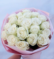 Букет из роз "Белоснежка"