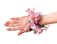 Браслет из живых цветов 3