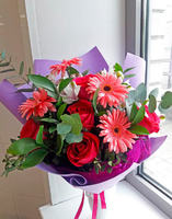 Букет из гербер "Цветочный ветер"