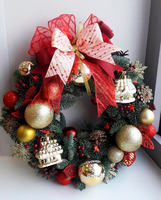 Венок из пихты нобилис "Рождественский" №1