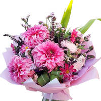 Букет с георгинами "Грациозный"