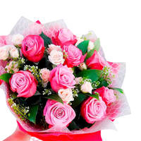 Букет "Малиновое мороженое"